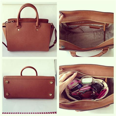michael kors selma top zip satchel review